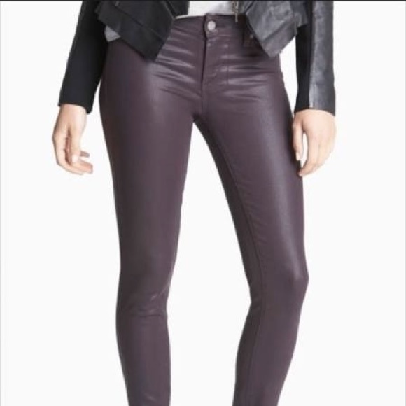 paige coated skinny jeans